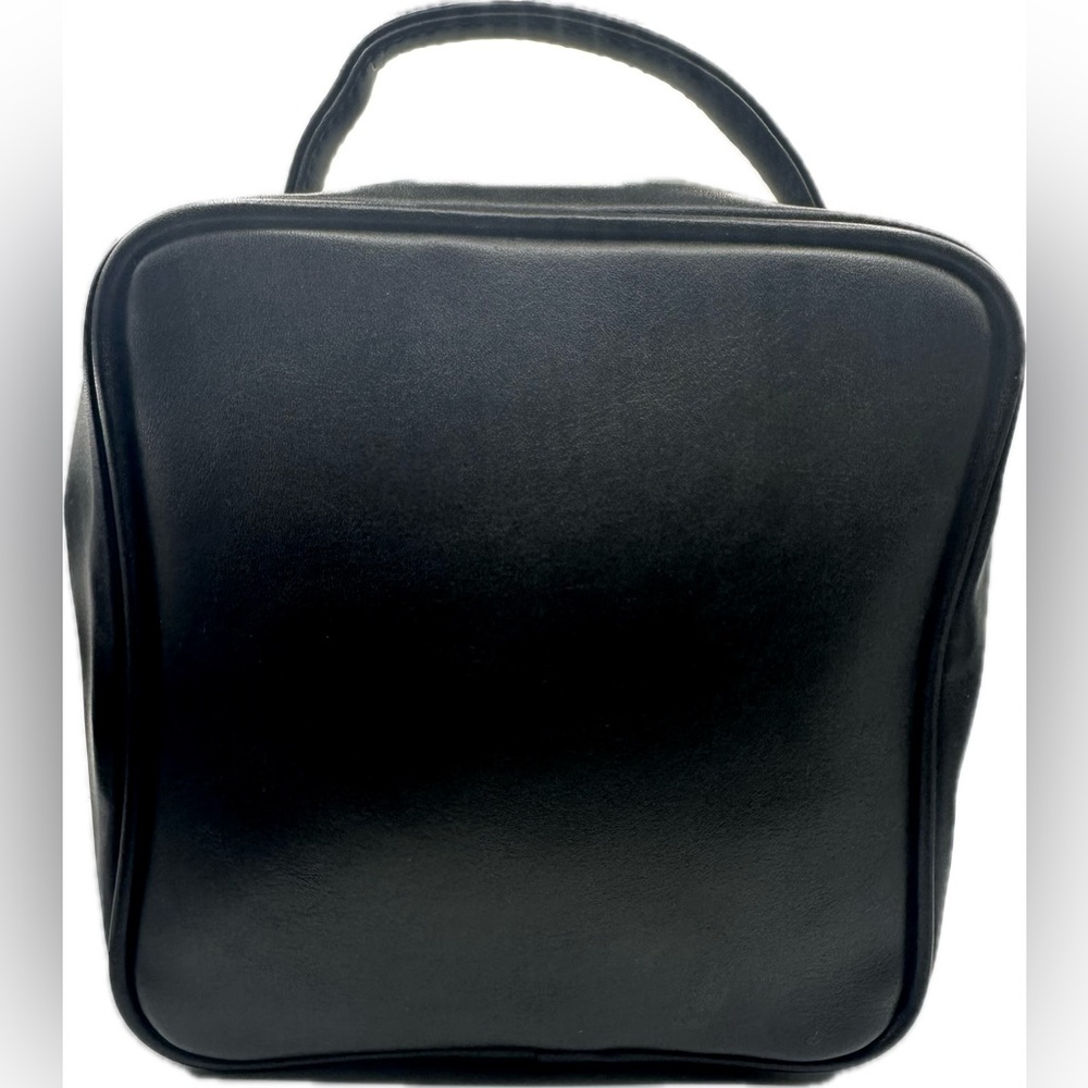 Ives Saint Lauren Black Leather Cosmetic Bag - Picture 2 of 7